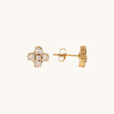 Lucky heart flower oorbellen