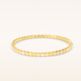 Bracelet jonc Camille à pois plaqué or 14 carats