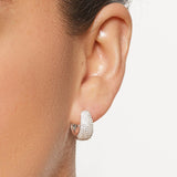 Boucles d'oreilles créoles pailletées Faye
