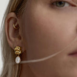 Boucles d'oreilles créoles pailletées Faye