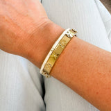 Amour Bangle Ecru 14K goud verguld