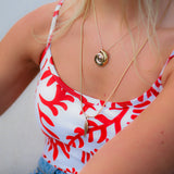 Golden shell ketting