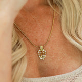 Set Oak ketting met Knot oorbellen