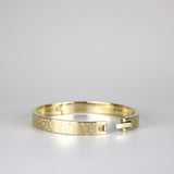 Bracelet Lénny Léopard plaqué or 14 carats