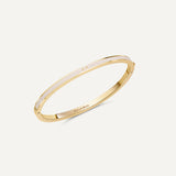 Amour Armreif Ecru 14K vergoldet