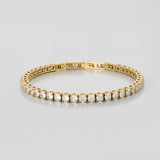 Diamond-Cut Zircon Tennis Armband