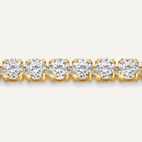 Diamond-Cut Zircon Tennis Armband