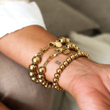 Bracelet Oeil d'Or 7 mm