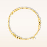Goldenes Auge 10 mm Armband