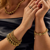 Goldenes Auge 10 mm Armband